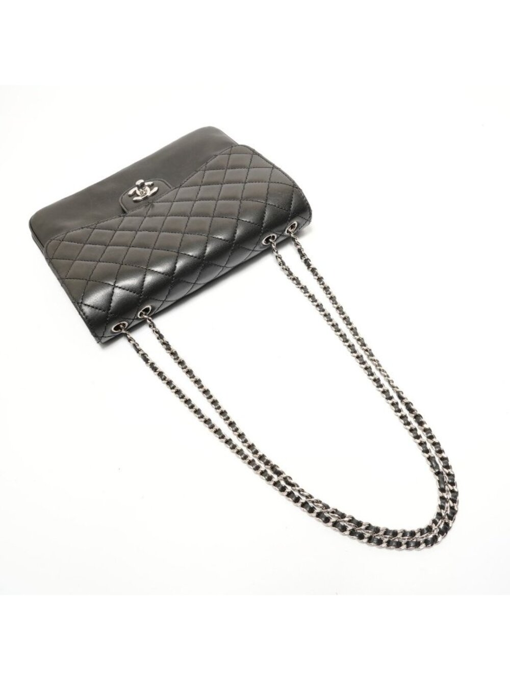 Chanel Shoulder Bag Lambskin Quilted Silver - Picture 8 of 10